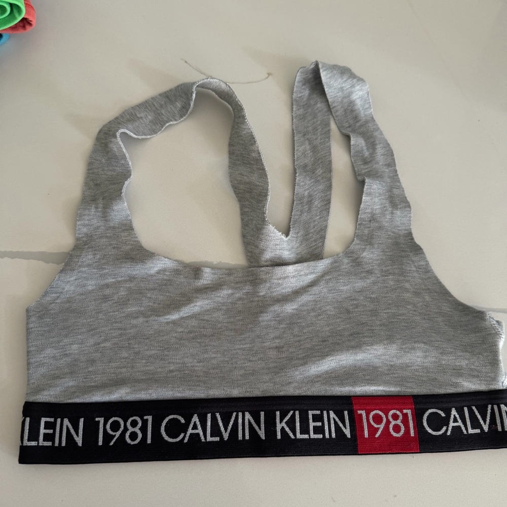 Calvin Klein Heather Gray Bralette